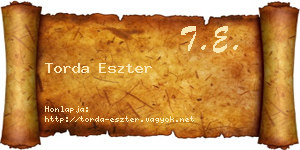 Torda Eszter névjegykártya